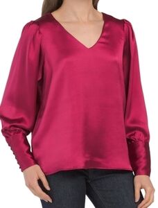 RACHEL Zoe Puff Sleeve Blouse